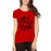 Women's Cotton Biowash Graphic Printed Half Sleeve T-Shirt - Angry Bowling