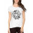 Women's Cotton Biowash Graphic Printed Half Sleeve T-Shirt - Angry Bowling