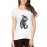 Women's Cotton Biowash Graphic Printed Half Sleeve T-Shirt - Animal Tatoo