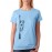Women's Cotton Biowash Graphic Printed Half Sleeve T-Shirt - Arrow Lioness