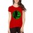 Women's Cotton Biowash Graphic Printed Half Sleeve T-Shirt - Arrow Man