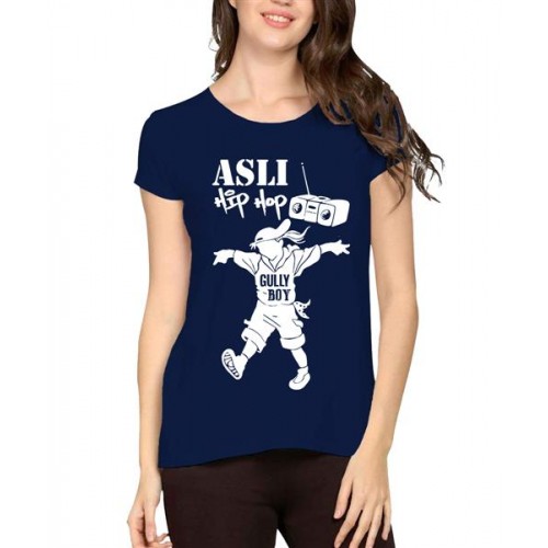 Women's Cotton Biowash Graphic Printed Half Sleeve T-Shirt - Asli Hiphop Boy