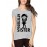 Women's Cotton Biowash Graphic Printed Half Sleeve T-Shirt - Attitude Sister