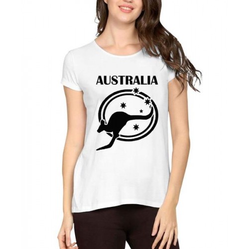 Women's Cotton Biowash Graphic Printed Half Sleeve T-Shirt - Australia