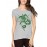 Women's Cotton Biowash Graphic Printed Half Sleeve T-Shirt - Aztec Dragon