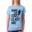 Women's Cotton Biowash Graphic Printed Half Sleeve T-Shirt - Baaki Sab First Class