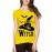 Women's Cotton Biowash Graphic Printed Half Sleeve T-Shirt - Bad Witch