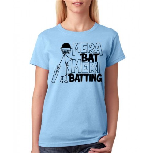 Mera Bat Meri Batting Graphic Printed T-shirt
