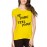 Women's Cotton Biowash Graphic Printed Half Sleeve T-Shirt - Be Young Feel Young