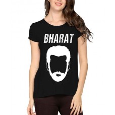 Women's Cotton Biowash Graphic Printed Half Sleeve T-Shirt - Bharat