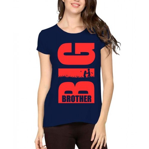 Women's Cotton Biowash Graphic Printed Half Sleeve T-Shirt - Big Brother