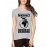 Women's Cotton Biowash Graphic Printed Half Sleeve T-Shirt - Born To Travel