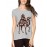 Women's Cotton Biowash Graphic Printed Half Sleeve T-Shirt - Camel Rider