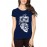 Women's Cotton Biowash Graphic Printed Half Sleeve T-Shirt - Cassette Music Skull