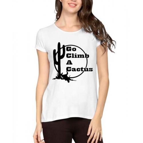 Go Climb A Cactus Graphic Printed T-shirt