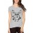 Women's Cotton Biowash Graphic Printed Half Sleeve T-Shirt - Colouring Moose And Zee
