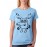 Women's Cotton Biowash Graphic Printed Half Sleeve T-Shirt - Colouring Moose And Zee