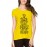 Women's Cotton Biowash Graphic Printed Half Sleeve T-Shirt - Come On Peace All Day