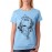 Women's Cotton Biowash Graphic Printed Half Sleeve T-Shirt - Cow Ufo