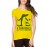 Women's Cotton Biowash Graphic Printed Half Sleeve T-Shirt - Crocodile Stick