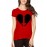 Women's Cotton Biowash Graphic Printed Half Sleeve T-Shirt - Cross My Heart