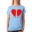Women's Cotton Biowash Graphic Printed Half Sleeve T-Shirt - Cross My Heart
