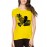 Women's Cotton Biowash Graphic Printed Half Sleeve T-Shirt - Crow Crow