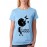Women's Cotton Biowash Graphic Printed Half Sleeve T-Shirt - Current Mood