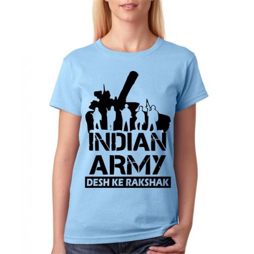 Indian Army Desh Ke Rakshak Graphic Printed T-shirt