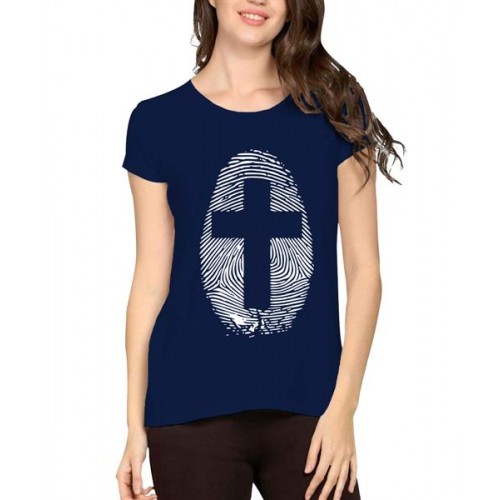 Women's Cotton Biowash Graphic Printed Half Sleeve T-Shirt - DNA Jesus