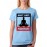 Women's Cotton Biowash Graphic Printed Half Sleeve T-Shirt - Do not Hate Meditate