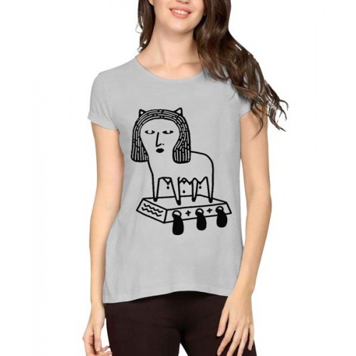 Women's Cotton Biowash Graphic Printed Half Sleeve T-Shirt - Engin Oztekin