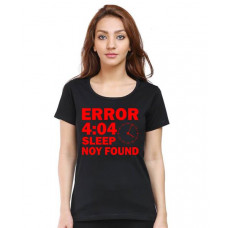 Error 404 Sleep Not Found Graphic Printed T-shirt