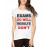 Exams Go Well Results Don't Graphic Printed T-shirt