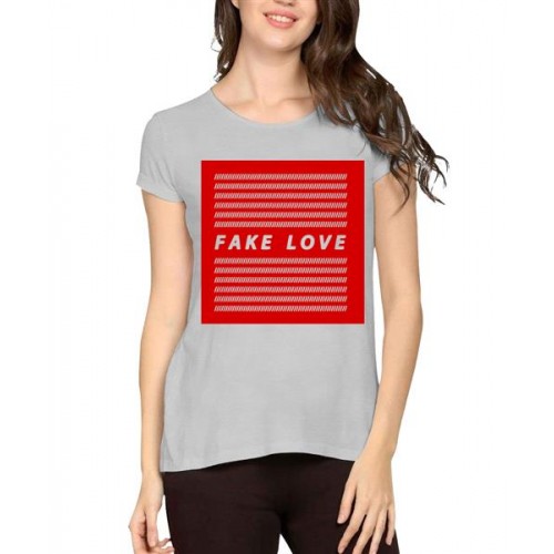 Fake Love Graphic Printed T-shirt