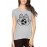 Women's Cotton Biowash Graphic Printed Half Sleeve T-Shirt - Football Hand