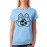 Women's Cotton Biowash Graphic Printed Half Sleeve T-Shirt - Football Hand