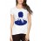 Women's Cotton Biowash Graphic Printed Half Sleeve T-Shirt - Galaxy Kiss Couple