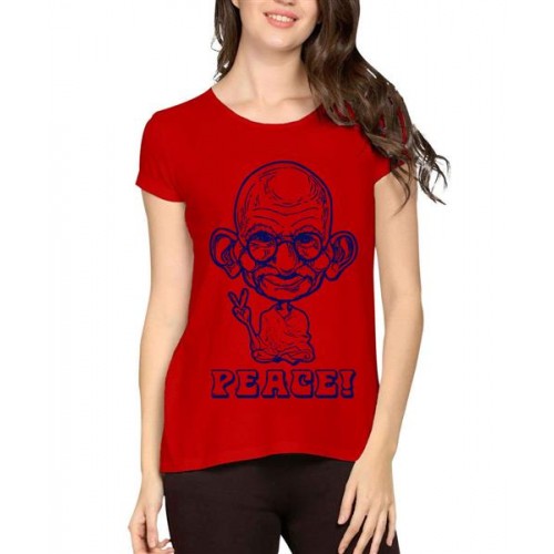 Mahatma Gandhi Peace Graphic Printed T-shirt