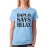 Women's Cotton Biowash Graphic Printed Half Sleeve T-Shirt - Gandhi Says Relax