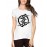 Women's Cotton Biowash Graphic Printed Half Sleeve T-Shirt - Gemini Design