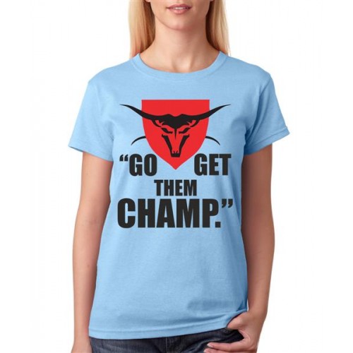Go Get Them Champ Graphic Printed T-shirt