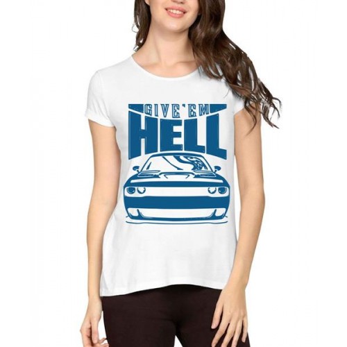 Give 'Em Hell Graphic Printed T-shirt