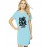 Awesome Never Give Up Graphic Printed T-shirt Dress