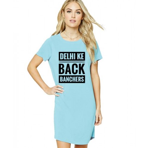 Delhi Ke Back Banchers Graphic Printed T-shirt Dress