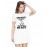 Women's Cotton Biowash Graphic Printed T-Shirt Dress with side pockets - Beauty Needs Beast