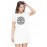 Certified Dog Lover Graphic Printed T-shirt Dress