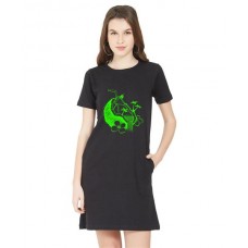 Coconut Sea Graphic Printed T-shirt Dress