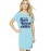 Women's Cotton Biowash Graphic Printed T-Shirt Dress with side pockets - Days After Weekend