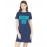 Women's Cotton Biowash Graphic Printed T-Shirt Dress with side pockets - Dedicate Yourself